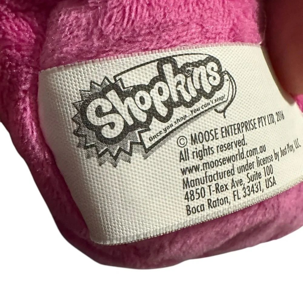 Shopkins Pink and Yellow Stuffed Toy